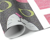Whimsical Sam Cat Portrait Wrapping Paper Cadeaupapier (Rol Hoek)