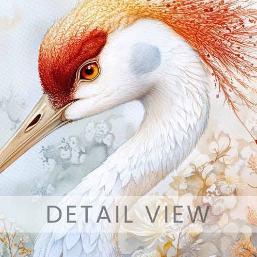 Whimsical Sandhill Crane Art Canvas Afdruk