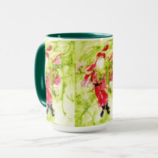 Whimsical Santa 15oz Mok (Voorkant links)