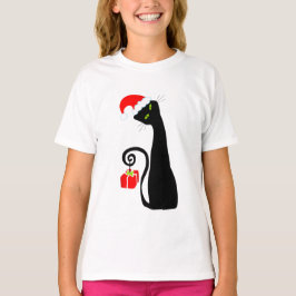 Whimsical Santa Cat Baby T-Shirt