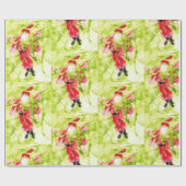 Whimsical Santa Christmas Wrapping Paper Cadeaupapier (Vlak)