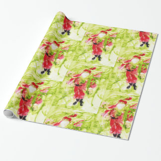 Whimsical Santa Christmas Wrapping Paper Cadeaupapier