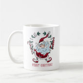 Whimsical Santa Claus  Koffiemok (Links)