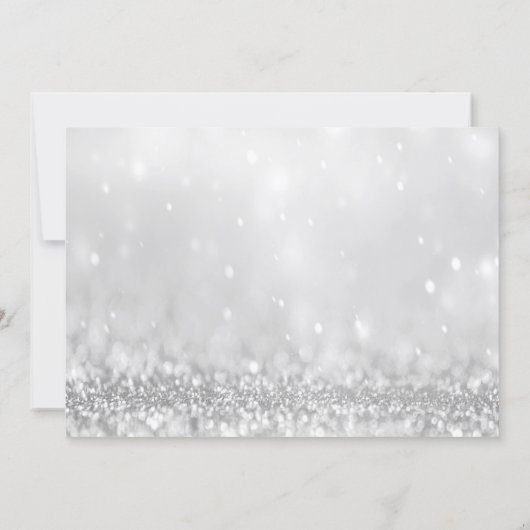 Whimsical Santa Cocktail Bokeh Christmas Party Kaart (Achterkant)