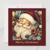 Whimsical  Santa  Feestdagenkaart (Voorkant)