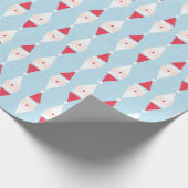 Whimsical Santa Geometrisch Verpakkingsdocument Cadeaupapier (Hoek)
