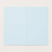 Whimsical Santa Ice Blue Vertical Kaart (Binnenkant ongevouwen)