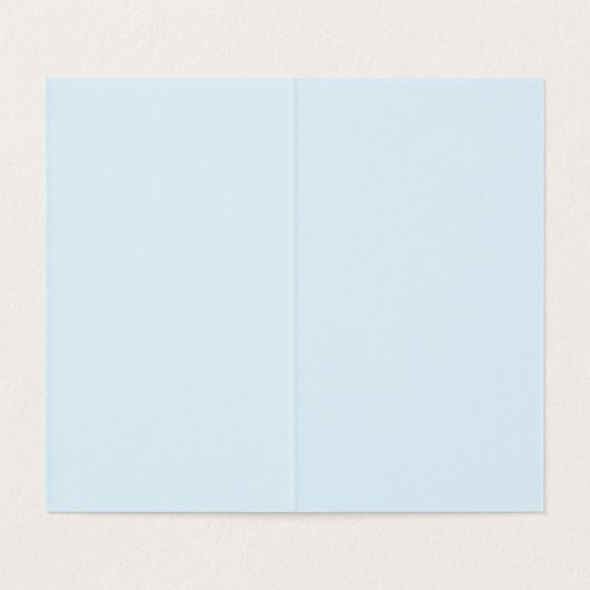 Whimsical Santa Ice Blue Vertical Kaart (Binnenkant ongevouwen)