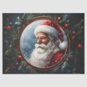 Whimsical Santa in  Lijst Decoupage Craft Tissuepapier (Voorkant)