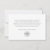 Whimsical Santa Pinguïns Kerstmis Bedrijf Bedankkaart (Achterkant)