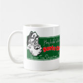 Whimsical Santa Workshop Vakantie Kerstmis Koffiemok (Links)