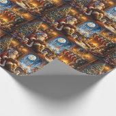 Whimsical Santa Wrapping Papier (Hoek)