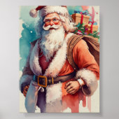 Whimsical Santa's Winter Dance Poster (Voorkant)