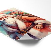 Whimsical Santa's Winter Dance Poster (Hoek)