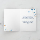 Whimsical Santa's Workshop Personalized Christmas Feestdagen Kaart (Binnen)