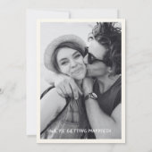 Whimsical Save the date flowers wedding card  (Achterkant)