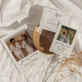 Whimsical Save the Date Photo Minimalist Kaart