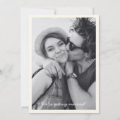 Whimsical Save the date trouwtaart hart kaart (Achterkant)