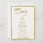 Whimsical Save The Date Uitnodiging (Voorkant)