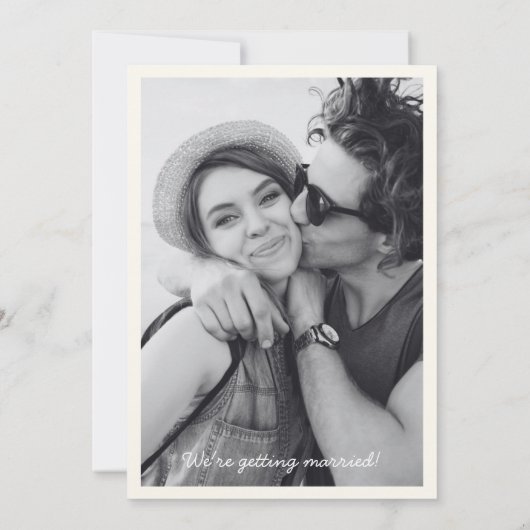 Whimsical Save the date wedding cake heart card  (Achterkant)