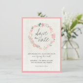 Whimsical Save the Date Wedding Card (Staand voorkant)