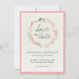 Whimsical Save the Date Wedding Card