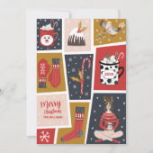 Whimsical Scandinavian Rustic Woodland Niet-foto Feestdagenkaart (Voorkant)