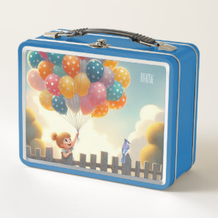 Whimsical/schattig ballon meisje kunst