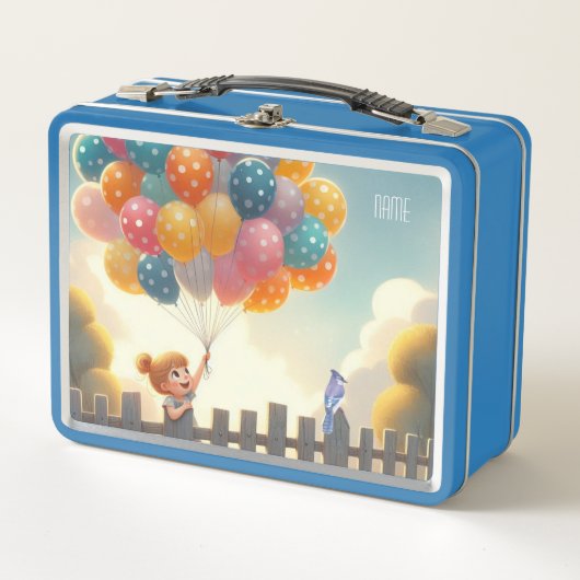 Whimsical/schattig ballon meisje kunst (Voorkant)