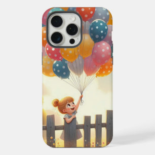 Whimsical/schattig ballon meisje kunst iPhone 15 pro max case