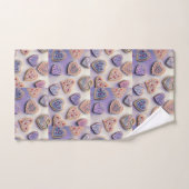 Whimsical schattig kleurrijke koekjes harten water handdoek (Handdoek)