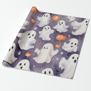 Whimsical schattig spook halloween verrukking wate cadeaupapier
