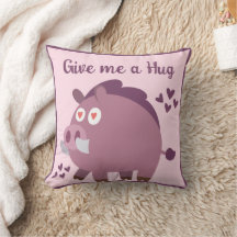 Whimsical schattig wild zwijn gepersonaliseerd cit