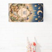 Whimsical Schattige Chibi Kinderen Eid Mubarak Fam Spandoek (Insitu)