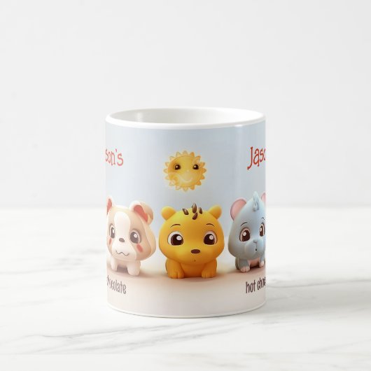 Whimsical Schattige Dogs Cadeaus voor Kids Mok (Center)