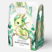 Whimsical Schattige Dragon Baby shower Bedankdoosjes (Geopend)