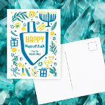 Whimsical Schattige Dreidel Menorah CUSTOM HANUKKA Feestdagenkaart<br><div class="desc">Perfect schattig kaartje voor een leuke vakantie kaart! Met de hand gemaakte kunst voor jou! VOLLEDIG ! Klik hierboven op "Personaliseren" om de tekst te bewerken. Klik op "Bewerken met ontwerpgereedschap" om de lettertypen, kleuren en plaatsingen aan te passen. (check mijn winkel voor alternatieve design ook) Dit is een briefkaart,...</div>