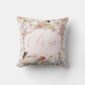 Whimsical Schattige Fairy Wildflower Garden Meadow Kussen (Voorkant)