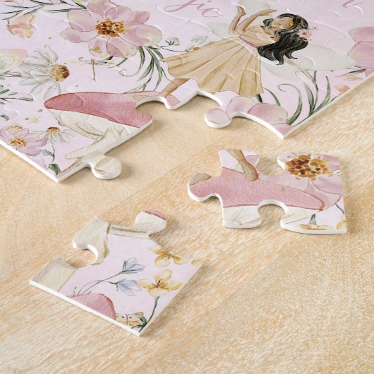 Whimsical Schattige Fairy Wildflower Garden Meadow Legpuzzel (Zijkant)
