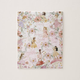 Whimsical Schattige Fairy Wildflower Garden Meadow Legpuzzel
