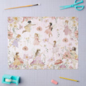 Whimsical Schattige feeën Wildflower Garden Meadow Tissuepapier (Craft)