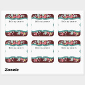 Whimsical Schattige Fun Swirl Flower Vrijgezellenf Vierkante Sticker (Vel)