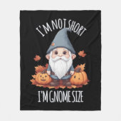 Whimsical Schattige Gnoom in de herfst Fleece Deken (Voorkant)