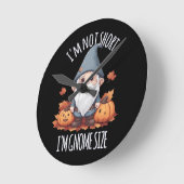 Whimsical Schattige Gnoom in de herfst Ronde Klok (Hoek)