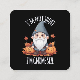 Whimsical Schattige Gnoom in de herfst Vierkante Visitekaartje