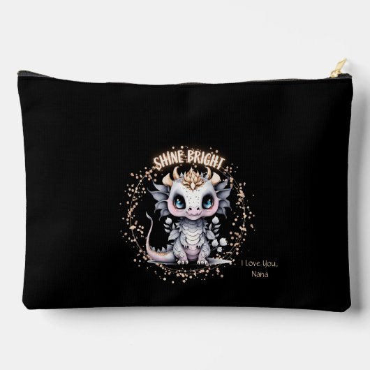 Whimsical Schattige Golden "Shine Bright" Little D Etui (Achterkant)