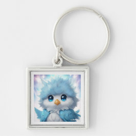 *~* Whimsical Schattige Kawii Blue Bird AP54 Art Sleutelhanger