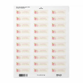 Whimsical Schattige Modern Apple Theme Pink Green Etiket (Full Sheet)
