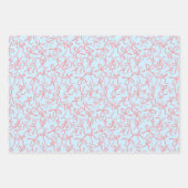 Whimsical Schattige Roze Bogen Patroon Girly Paste Inpakpapier Vel (Voorkant 2)