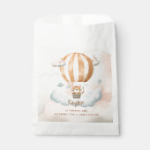 Whimsical Schattige Tiger Hete Luchtballon 1e Verj Bedankzakje (Voorkant)